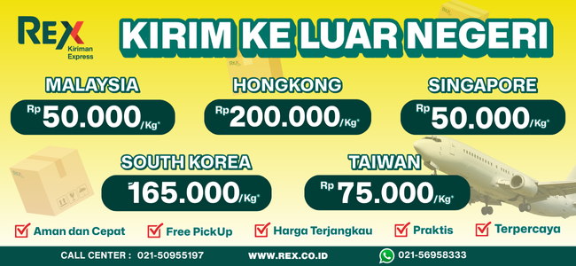 Harga Kiriman ke Luar Negeri
